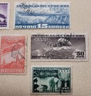 RUSSIA USSR 1931 ZEPPELIN Airship Complete Set Used C20 to C24 + C22a Stamps — photo 3
