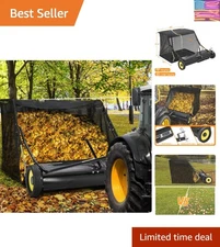Innovative 44.5 Inch Lawn Sweeper for Fast Debris Pickup - Durable & Adjustable