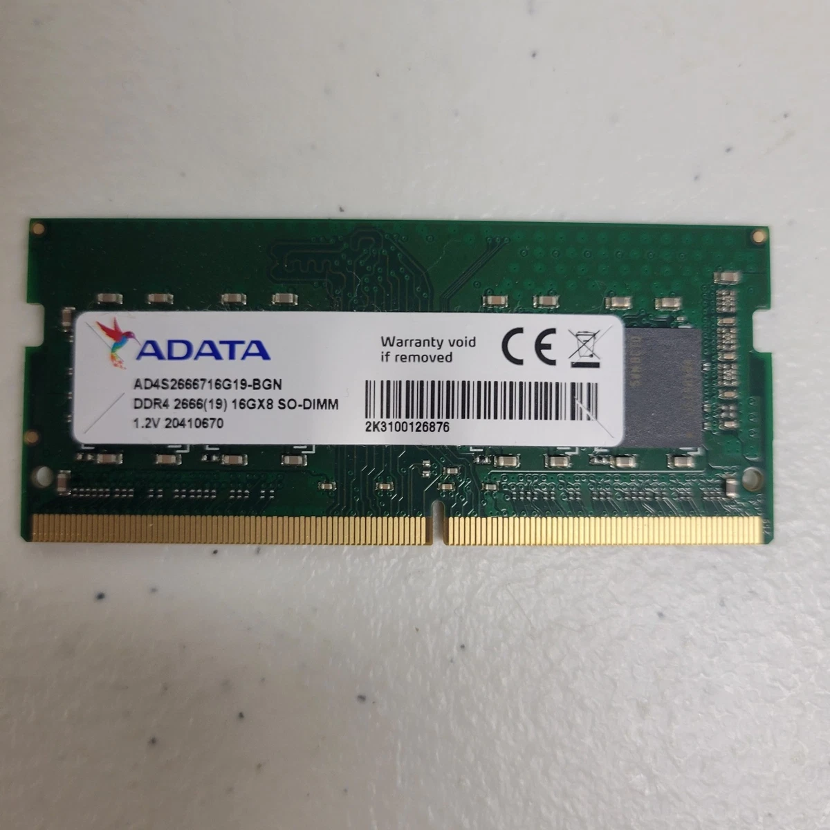 ADATA DDR4 SDRAM 16 GB Capacity per Module Memory (RAM) for sale