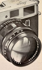 Rare Leica Leitz Noctilux 50/1.2 50mm f1.2 M Lens Brochure/Pamphlet 11820