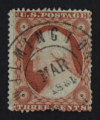CKStamps: US Stamps Collection Scott#26A 3c Washington Used