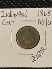 1868 Indian Head Cent  AG/G  **Details**