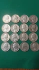 SILVER QUARTER LOT OF 16 1942-1964 90% SILVER COINS