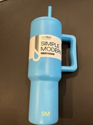 NEW Simple Modern 40oz Trek Stainless Steel Blue Tumbler 