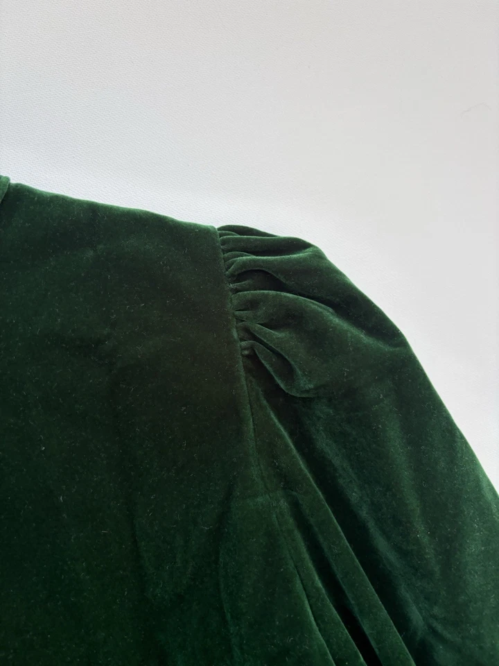 Vestido Tuckernuck Samantha Nuevo con Etiquetas XL Verde Terciopelo Cambio NUEVO Pomander Place Foto 3 de 4