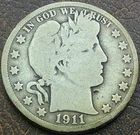 US 1911 Barber Half Dollar  **
