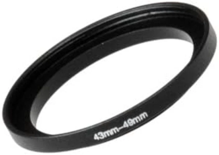 阳极氧化黑色金属升压环 43 毫米 - 49 毫米适用于佳能尼康相机 — 第 3/3 张图片