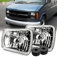 7x6 5x7 Glass Lens Headlight Glass Conversion Kit To H49003 Bulb Type Housing
