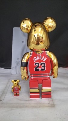 MEDICOM TOY Bearbrick Michael Jordan Chicago Bulls 100% 400% Set
