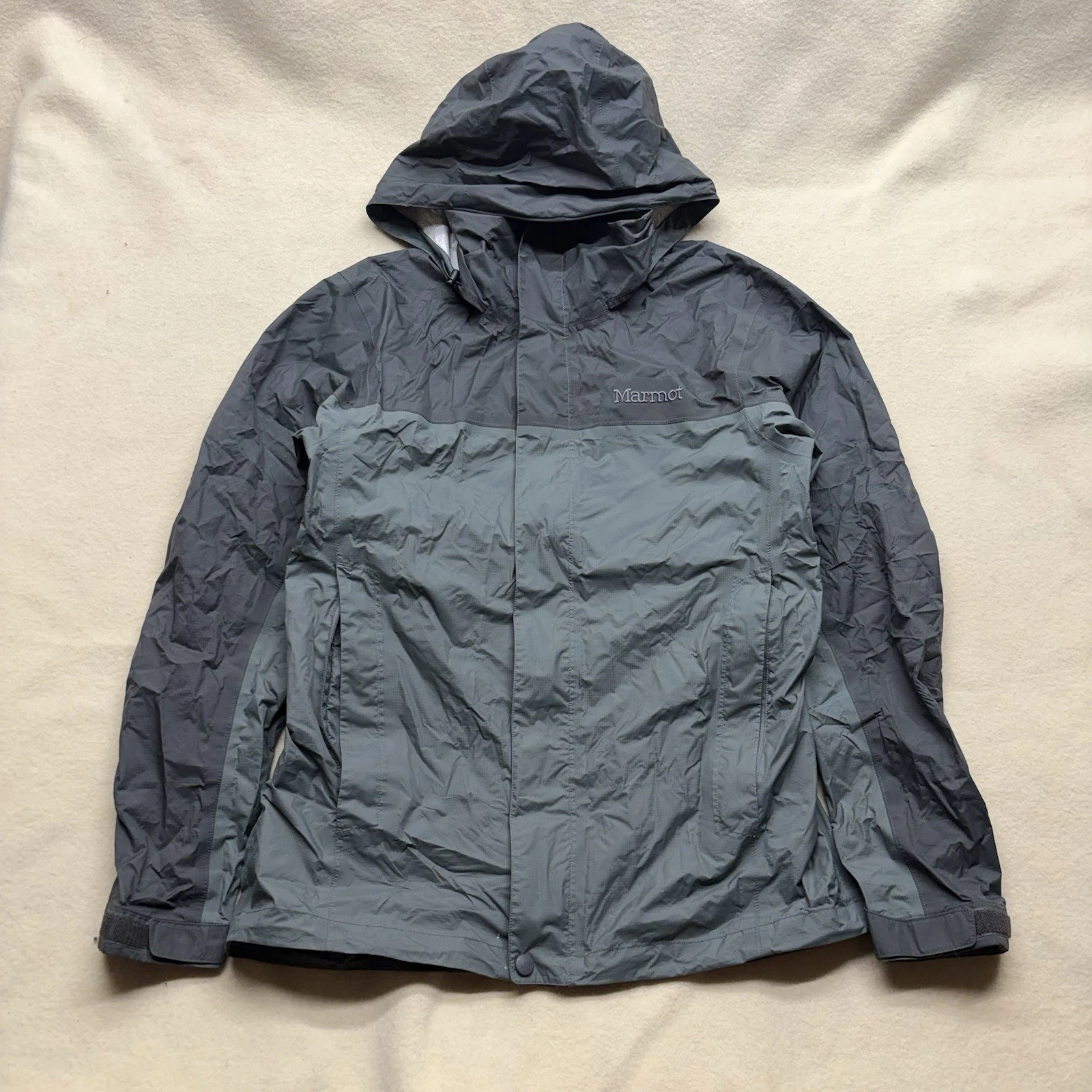 Marmot Rain Jacket Hooded Gray Color Block Outdoor Lightweight Fishing Medium
Opens in a new window