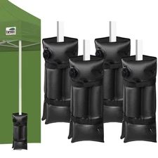 Eurmax USA Foldable Water Weight Bags for Pop up Canopy , Set of 4