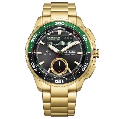 CITIZEN Promaster Marine Wave Tracker JV3002-51E Black Dial Chronograph Watch
