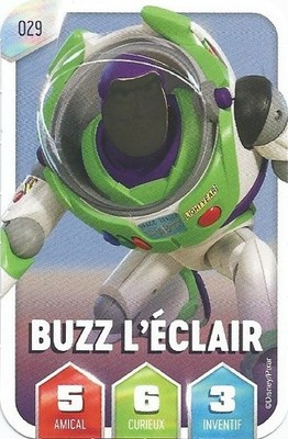DISNEY LECLERC MAGIC CARD 2025. TOY STORY. BUZZ L ECLAIR N° 029