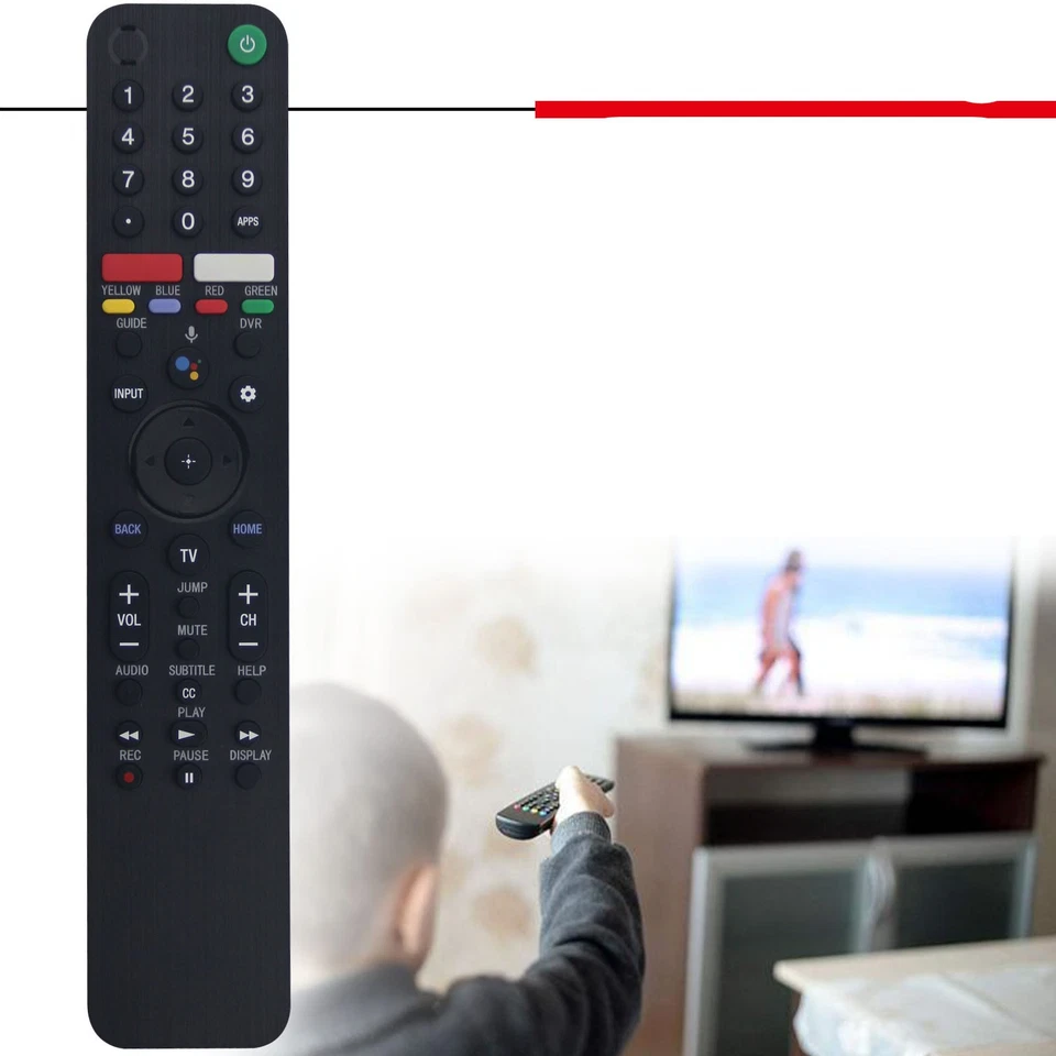 ABS Smart TV Voice Remote Control For Sony XBR65X950GA XBR65X950G XBR55X950G A - Image 3 of 4