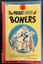 Vintage 1944 The Pocket Book Of Boners Dr. Seuss Rare Illustrated Paperback SC