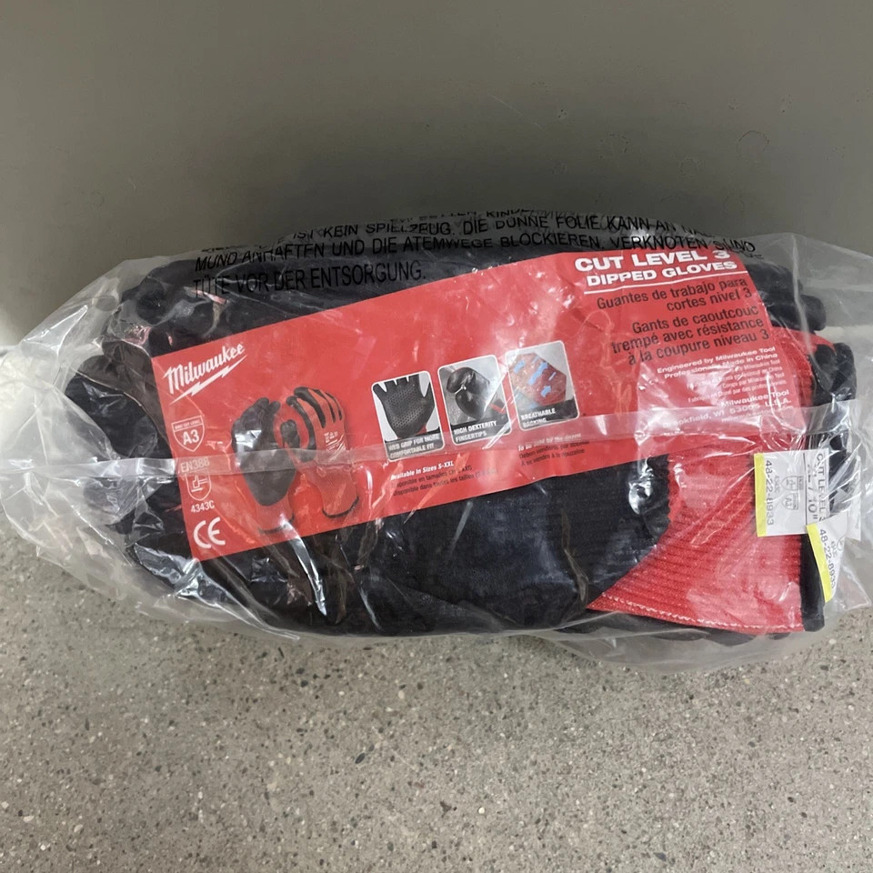 丁腈浸切 3 48-22-8933B 手套 – A3 12 对散装 — 第 3/3 张图片