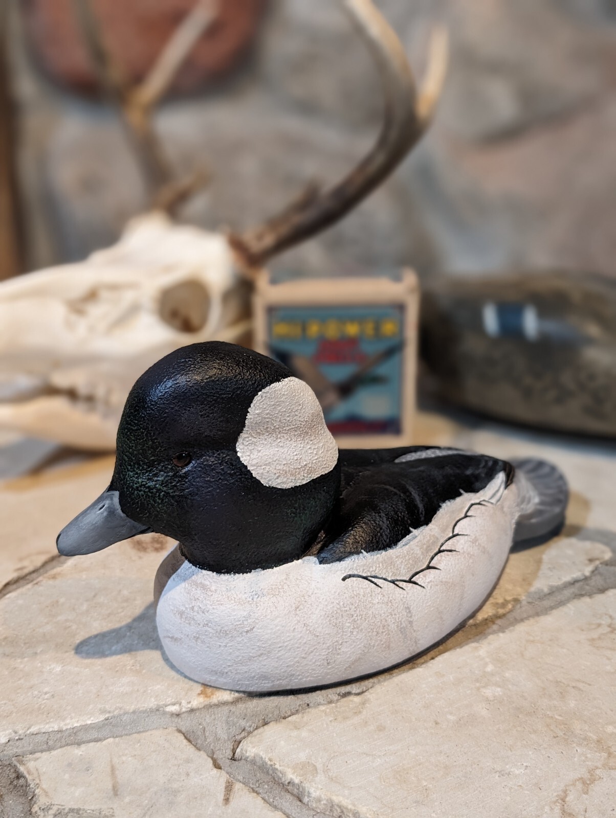 Hand Carved and Painted Wooden Duck Decoy eBay