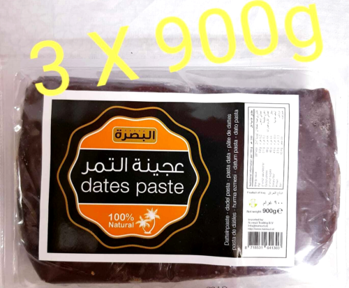 DATE PASTE DATES - 100% NATURAL - 3x900g - DATE MAAMOUL VEGETARIAN  - Picture 1 of 1