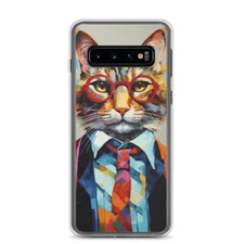 Business Cat Samsung Cell Phone Case
