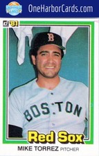 1981 Donruss Boston Red Sox #216 Mike Torrez