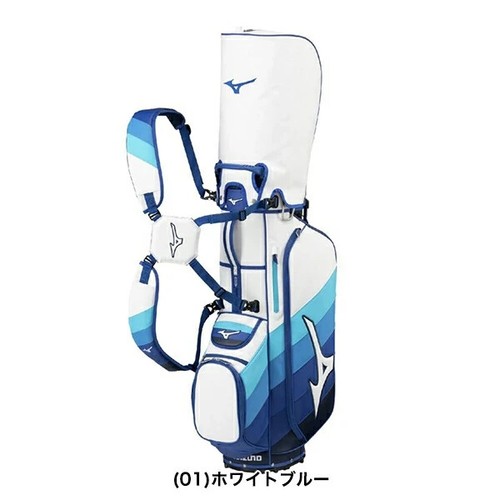 Mizuno Golf Tour Stand Prime Carry Bag 10 x 47in 3.6kg Men's PU White/Blue 2025 - Picture 7 of 7