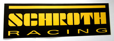 XL Werbe-Aufkleber Schroth Racing Renn- Rallye-Gurte Motorsport Trägergurte 90er