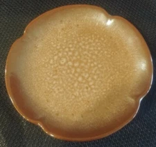 Vintage Frankoma Plainsman Brown 5 3/4" Round Flat Cup Saucer 5E Stoneware Plate