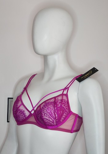 Dita Von Teese Ladies Maestra Magenta Underwire Bra Size 14B 36B D51390 New - Picture 4 of 5