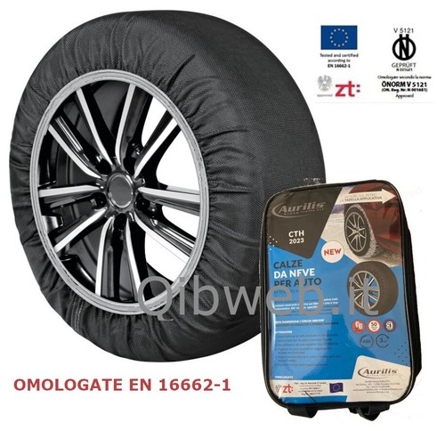 Set Calze Neve Omologate Calze Da Neve Per Auto - Set 2 Pezzi Taglia XL | Omologate EN 16662-1 | Alternative Alle Catene Gomme Auto - Foto 12