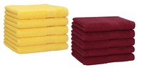 Betz 10 StüCk GäStehandtüCher Premium GäStetuch-Set 30X50 Cm Gelb / Dunkelrot