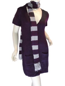 dark purple sweater dress