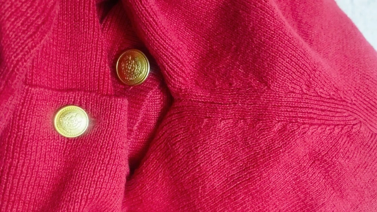 BROOKS BROTHERS Wool Linen Cardigan Sweater Women Size Medium Colour