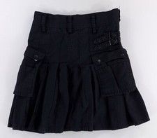 Scottish Highlands Utility Kilt Cargo Pocket Black Mens 34 33 Actual 