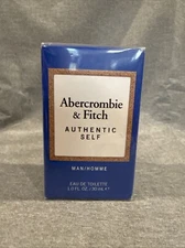 Abercrombie & Fitch AUTHENTIC SELF Man MENS EAU DE TOILETTE Cologne 1 oz SEALED