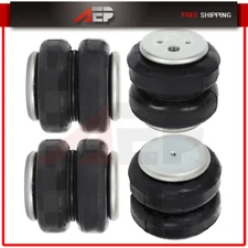 4PCS Air Ride Suspension Air Bags 2500lb Fits Firestone 255C 1/2"NPT 3/8"-16UNC