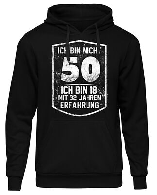 Ich bin nicht 50 Herren Kapuzenpullover | Geburtstag Feier Party Fun Geschenk