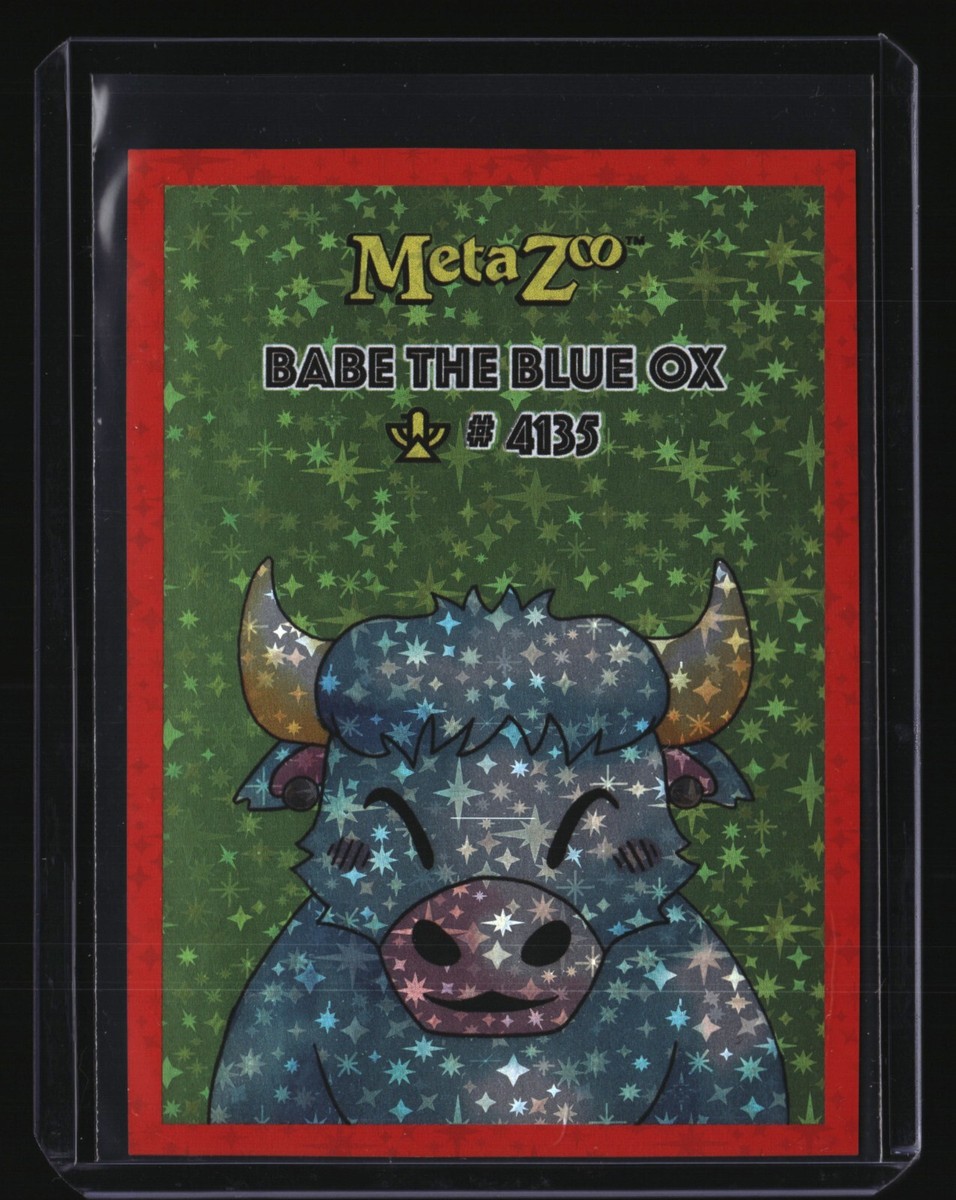 MetaZoo Babe the Blue Ox Star Pattern Full Holo (2023 PFP