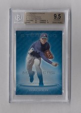 2013 STERLING TAIJUAN WALKER BLUE REFRACTOR RC 11/25 BGS 9.5 GEM MINT
