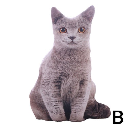 50cm Lifelike 3D Cat Sofa Pillow Doll A Gift For Friends Plush Home Decor✨j G8K2 - Picture 6 of 7