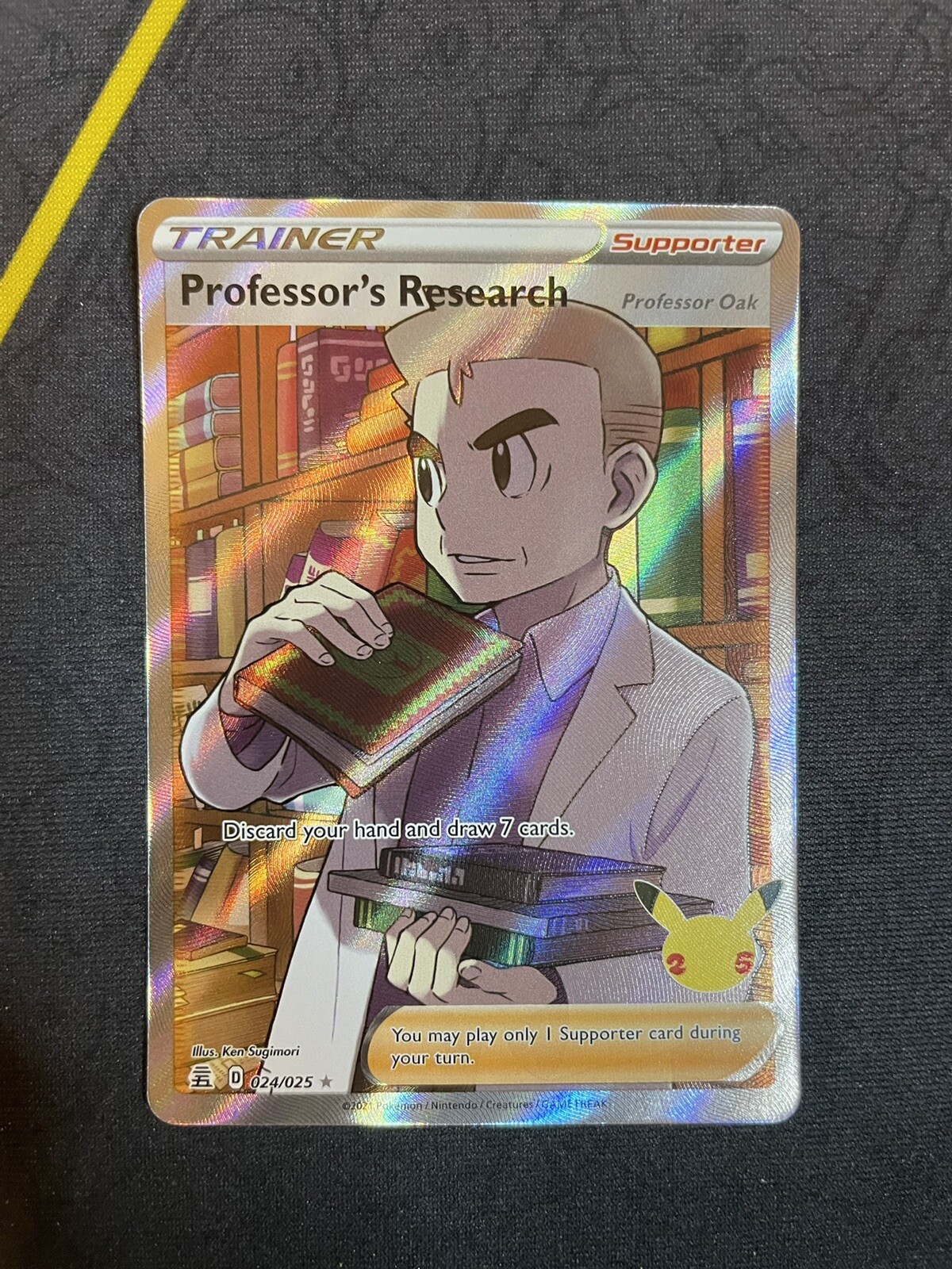 Professor's Research 024/025 Full Art - Pokemon Celebrations 25th Anniversary NM