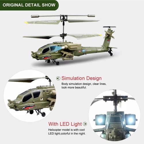 1/2 RC Helicopter SYMA Remote Control Gyro Kids RC Army Syma S109G 3.5Ch S111G - Picture 16 of 33
