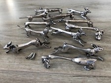 Lot de porte couteaux Régule XXéme art déco Animaux Style Rabier Sandoz