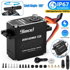 45KG Waterproof Digital Servo Metal Gear High Torque &Speed Steering for 1/10 RC
