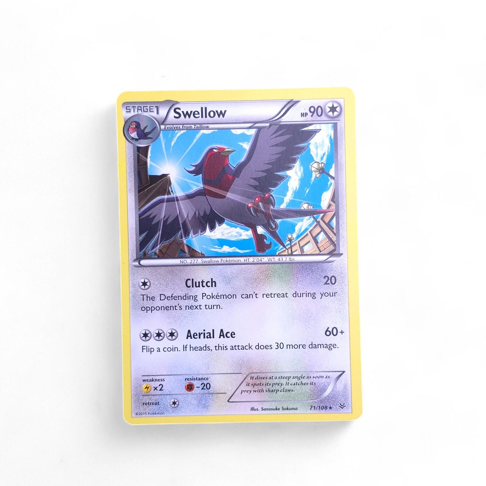 Swellow 71/108 Pokemon XY - Roaring Skies NM