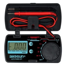Allosun Pocket Size Compact Digital Multimeter Auto Range Multi Continuity Teste