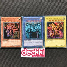 ALL 3 RA SLIFER OBELISK | Egyptian God Cards Set | Ultra Rare YGLD MINT YuGiOh!