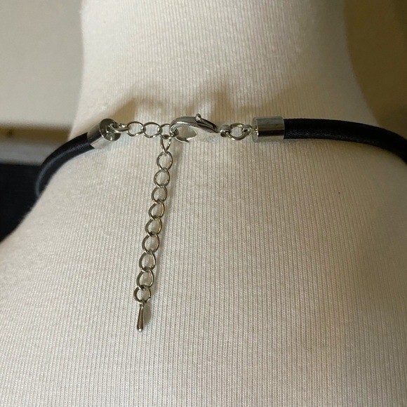 Elephant Silver Plated Statement Necklace Vintage… - image 4