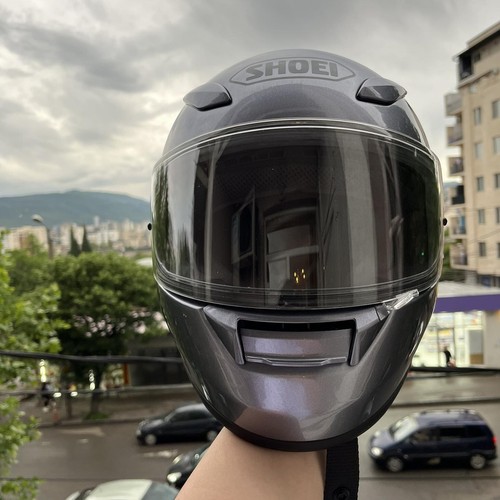 SHOEI XR-1100 Solid Silver Full Face Motorcycle Helmet Size Small (RF-1100) - Picture 10 of 17
