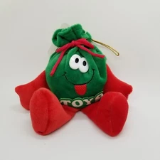 Vintage DanDee Int. Christmas Satchel Ornament Plush Merry Beans Eckerd's Bag