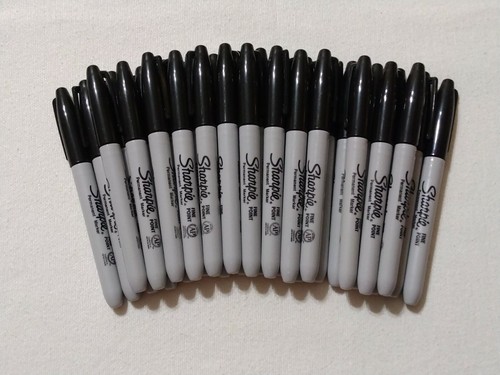 30ct Wholesale Bulk Sharpie Permanent Marker Lot: Fine Point Black Ink ...